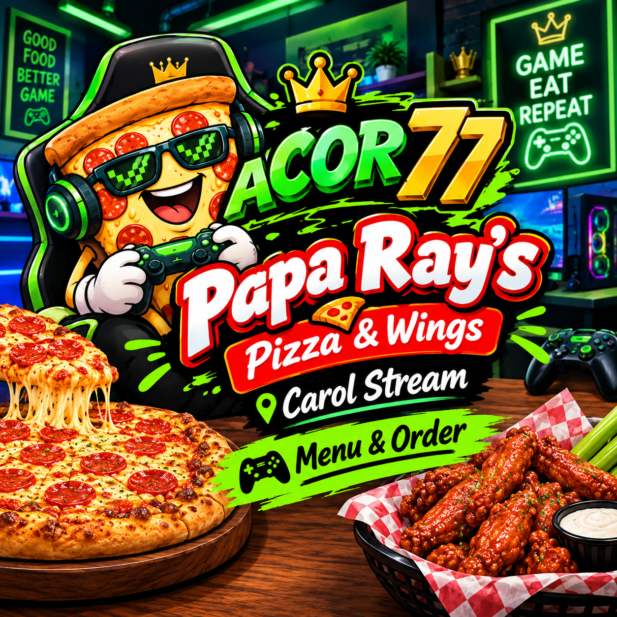 Gacor77 Burgers & Wings Carol Stream | Menu, Jam Buka & Delivery image 1
